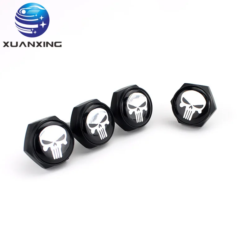 Skull Car Motorcycle License Plate Frame Holder Fixing Screw Metal Aluminum Silver Black Red Screw Sleeve Refit Decoration
Skull Car Motorcycle License Plate Frame Holder Fixing Screw Metal Aluminum Silver Black Red Screw Sleeve Refit Decoration