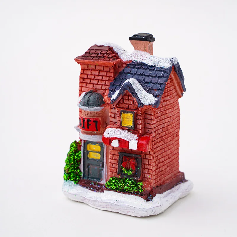 Cute Christmas House with light Resin Ornament Desk Accessories For Christmas Decoration Home Kids Gift
Cute Christmas House with light Resin Ornament Desk Accessories For Christmas Decoration Home Kids Gift