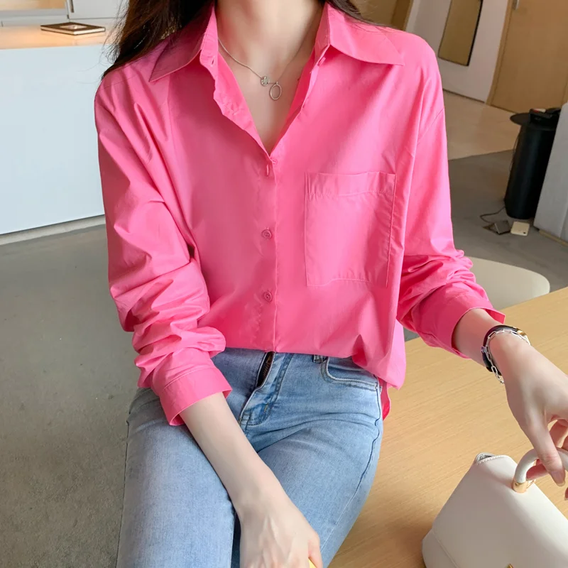 New Turn Down Collar Chiffon Shirts Women Solid Color Tops Long Sleeve Women's Blouse Buttons Female Clothing Blusas 23762
New Turn Down Collar Chiffon Shirts Women Solid Color Tops Long Sleeve Women's Blouse Buttons Female Clothing Blusas 23762