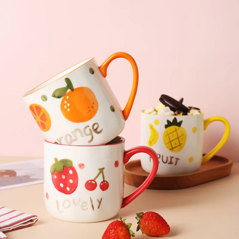 Creative Fruit Ceramic Mug Home Breakfast Milk Mug Cute Children's Drink Water Mug Coffee Mug A Holiday Gift Cup for A Friend
Creative Fruit Ceramic Mug Home Breakfast Milk Mug Cute Children's Drink Water Mug Coffee Mug A Holiday Gift Cup for A Friend
