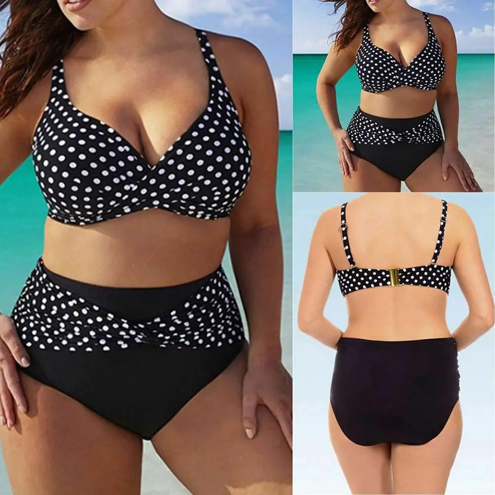 Black White High Waist Plus Size Polka Dots Swimsuit Women Bikini Summer Swimwear Bathing Suit
Black White High Waist Plus Size Polka Dots Swimsuit Women Bikini Summer Swimwear Bathing Suit