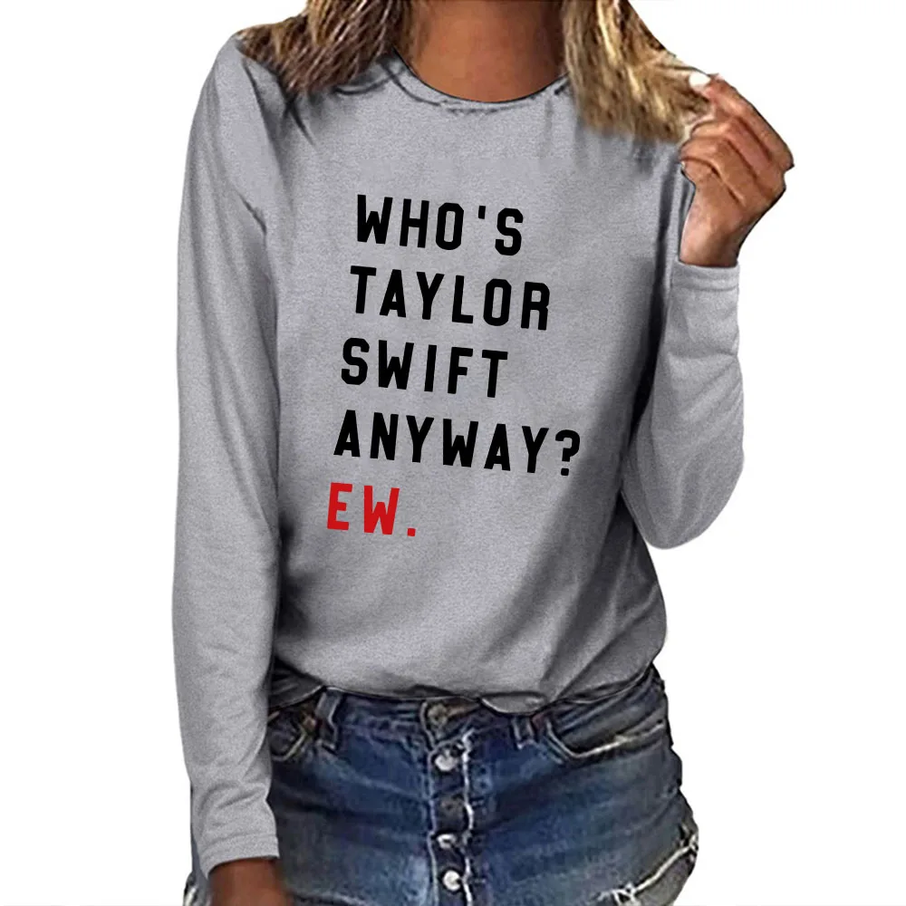 Seeyoushy WHO'S AYLAR Seeyoushy WHO'S AYLAR SWIFT ANYWAY EW. New Fashion Women Top Long Sleeve Round Neck Fashion T-shirt Y2K
Seeyoushy WHO'S AYLAR Seeyoushy WHO'S AYLAR SWIFT ANYWAY EW. New Fashion Women Top Long Sleeve Round Neck Fashion T-shirt Y2K