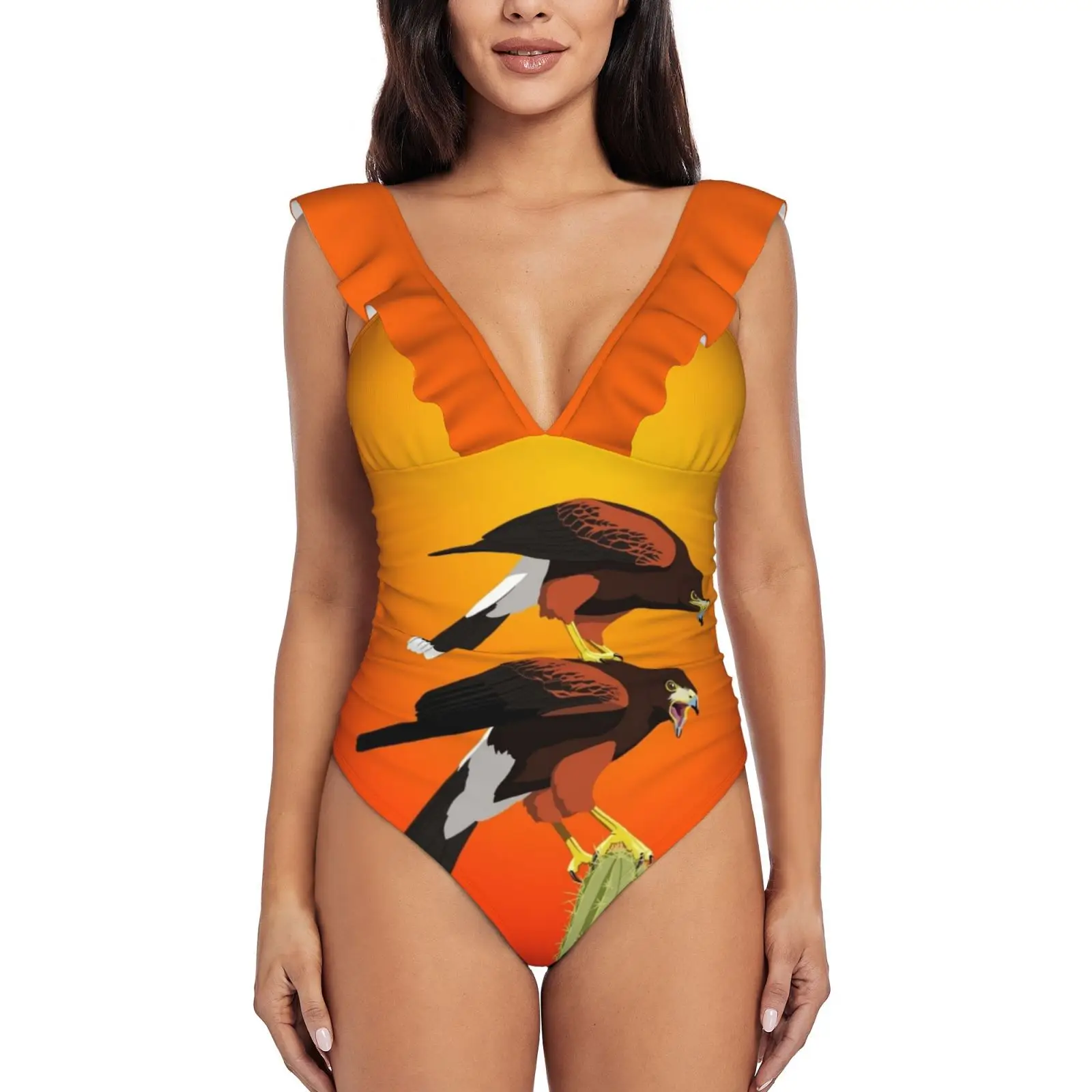 Монокини Harris'S Hawk, новый слитный купальник с оборками, Женский сексуальный купальник, женский купальный костюм с принтом птиц, животных, прир...
Монокини Harris'S Hawk, новый слитный купальник с оборками, Женский сексуальный купальник, женский купальный костюм с принтом птиц, животных, прир...