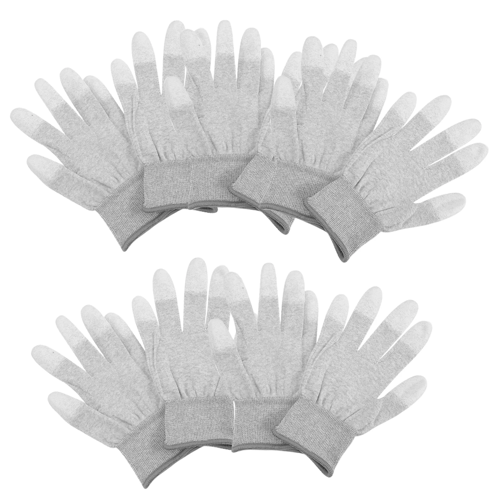 

5 Pairs Anti-static Gloves Anti-slip Coated Working Gloves for Industry Precision Work