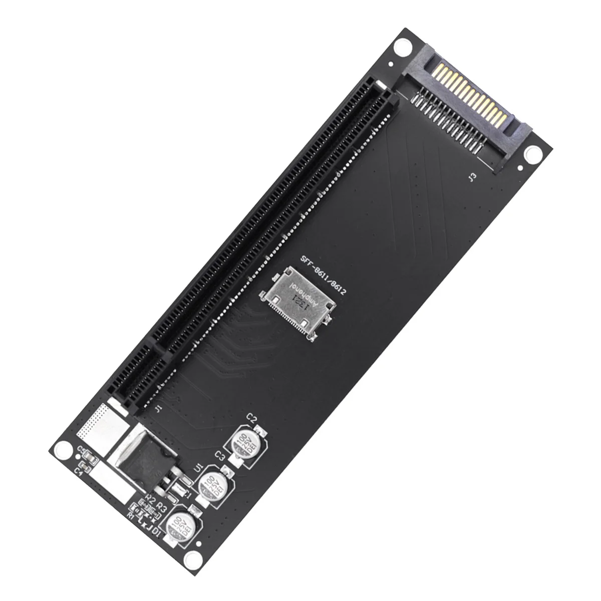Mainboard SFF-8611 8612 NVMe M.2 SSD to PCIe 4.0 X16 Adapter Expansion Card PCIe X4 Riser Card External Graphics 
Mainboard SFF-8611 8612 NVMe M.2 SSD to PCIe 4.0 X16 Adapter Expansion Card PCIe X4 Riser Card External Graphics