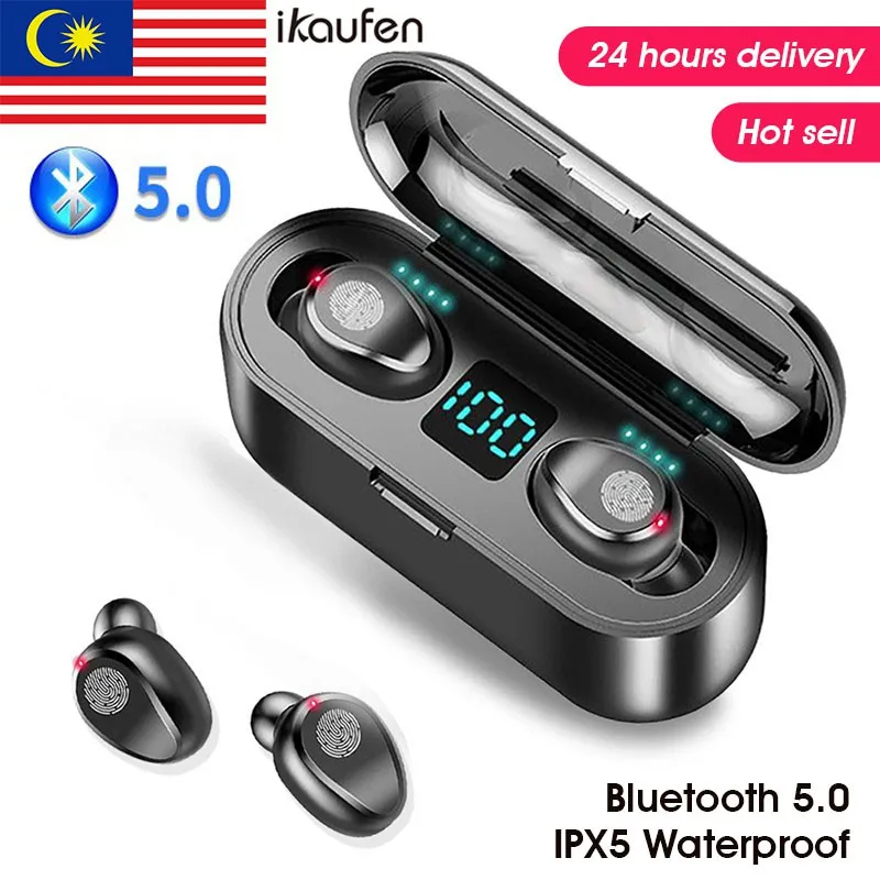 Bluetooth Earphone Wireless Smart Touch True Earbud Balanced Immersive Bass TWS earphone gaming F9 HiFi Sports Earphones
Bluetooth Earphone Wireless Smart Touch True Earbud Balanced Immersive Bass TWS earphone gaming F9 HiFi Sports Earphones