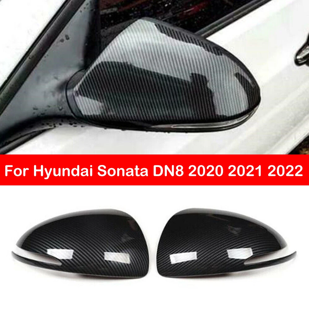 Для Hyundai Sonata DN8 2020 2021 2022, крышка бокового зеркала заднего вида, крышка крыла, внешняя дверь, чехол заднего вида, отделка из углеродного волокна 
Для Hyundai Sonata DN8 2020 2021 2022, крышка бокового зеркала заднего вида, крышка крыла, внешняя дверь, чехол заднего вида, отделка из углеродного волокна