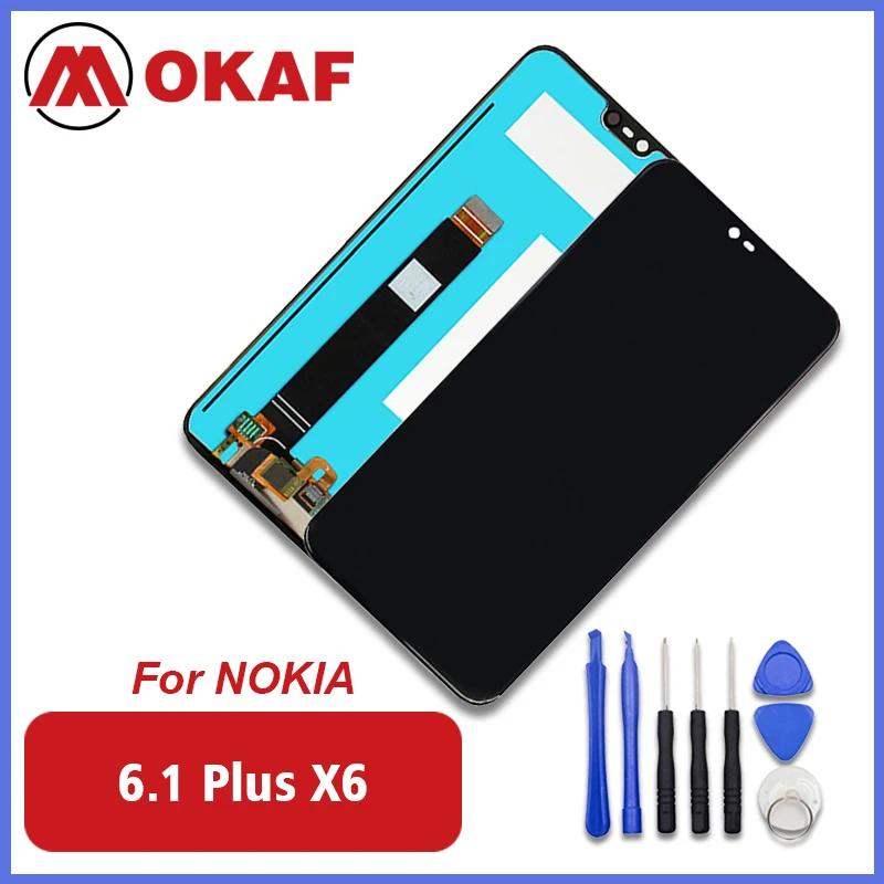 OKANFU For Nokia X6 LCD Display Touch Screen Panel For Nokia 6.1 Plus LCD Digitizer Touchscreen Replacement Spare Repair Parts
OKANFU For Nokia X6 LCD Display Touch Screen Panel For Nokia 6.1 Plus LCD Digitizer Touchscreen Replacement Spare Repair Parts