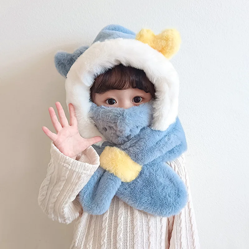 Children's Scarf One-piece Hat,Cute In Autumn and Winter,Super Cute Girl Baby's Hat,Plush Ear Cap,Thickened for Warmth In Winter
Children's Scarf One-piece Hat,Cute In Autumn and Winter,Super Cute Girl Baby's Hat,Plush Ear Cap,Thickened for Warmth In Winter