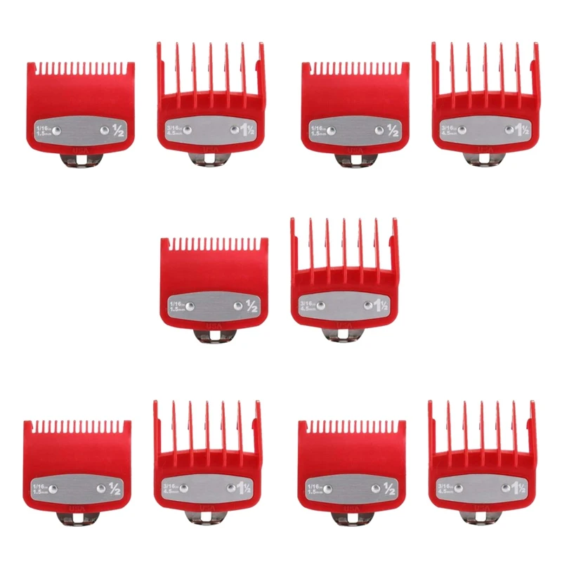 5X For Wahl Hair Clipper Guide Comb Set Standard Guards Attached Trimmer Style Parts
5X For Wahl Hair Clipper Guide Comb Set Standard Guards Attached Trimmer Style Parts