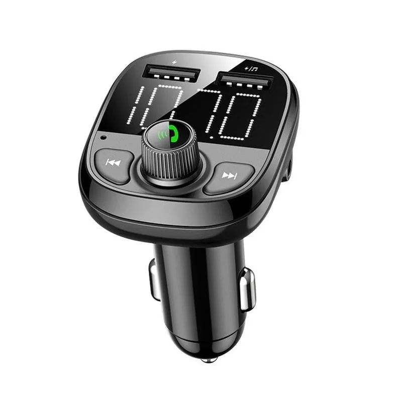FM Transmitter Bluetooth Kit 5.0 Dual Usb Car Charger Wireless Handsfree Car Kit FM Modulator Radio Adapter Support TF Card
FM Transmitter Bluetooth Kit 5.0 Dual Usb Car Charger Wireless Handsfree Car Kit FM Modulator Radio Adapter Support TF Card