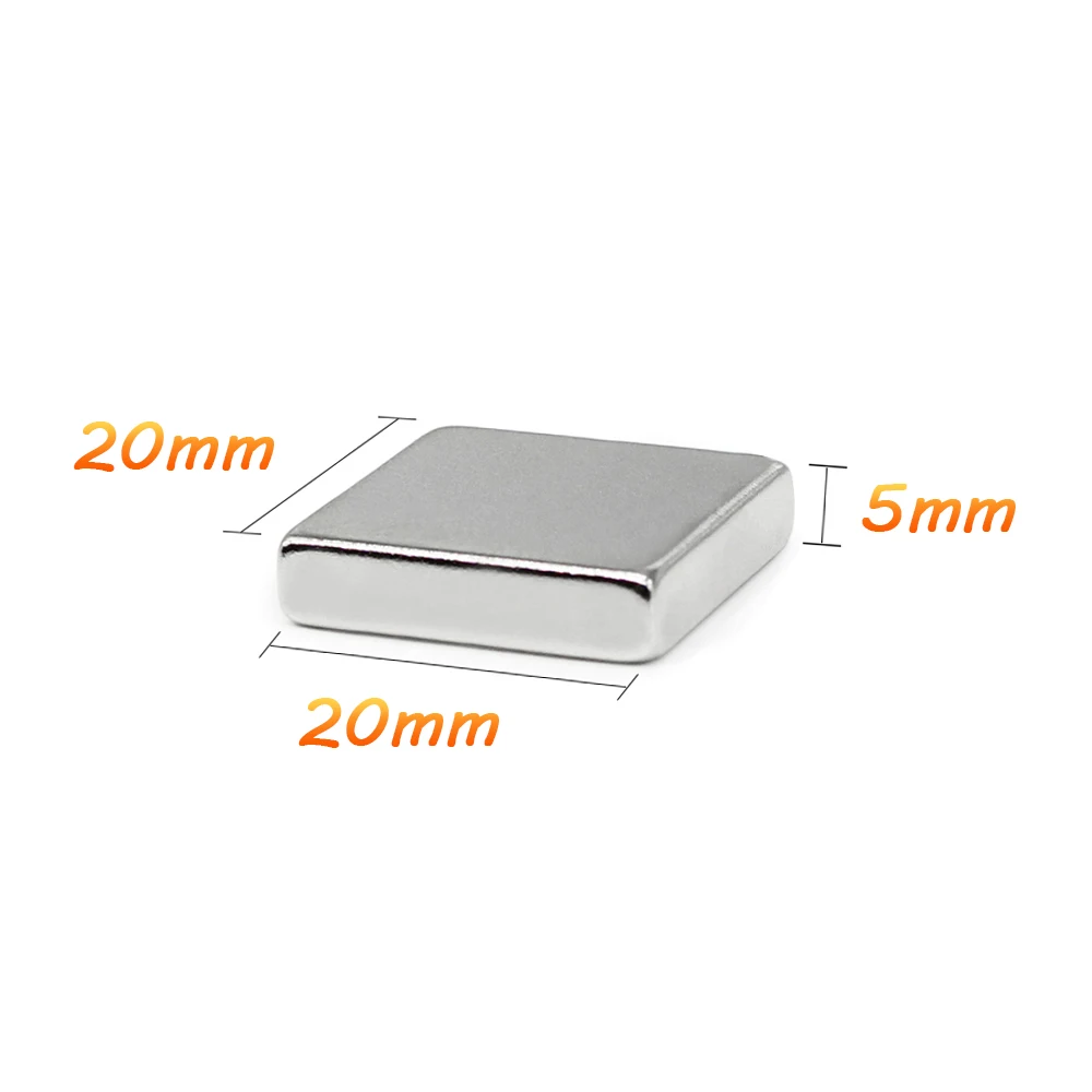 1/2/5/10/20/30PCS 20x20x5 Block Strong Powerful Magnets 20x20x5mm Permanent Magnet 20X20mm Square Neodymium Magnet 20*20*5
1/2/5/10/20/30PCS 20x20x5 Block Strong Powerful Magnets 20x20x5mm Permanent Magnet 20X20mm Square Neodymium Magnet 20*20*5