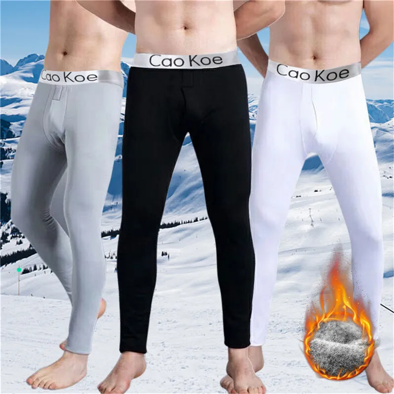 

Эластичные плюшевые брюки, нижнее белье, мужские зимние колготки, теплые удобные Термолеггинсы, длинные леггинсы для мужчин, мужские кальсоны, приятные для кожи