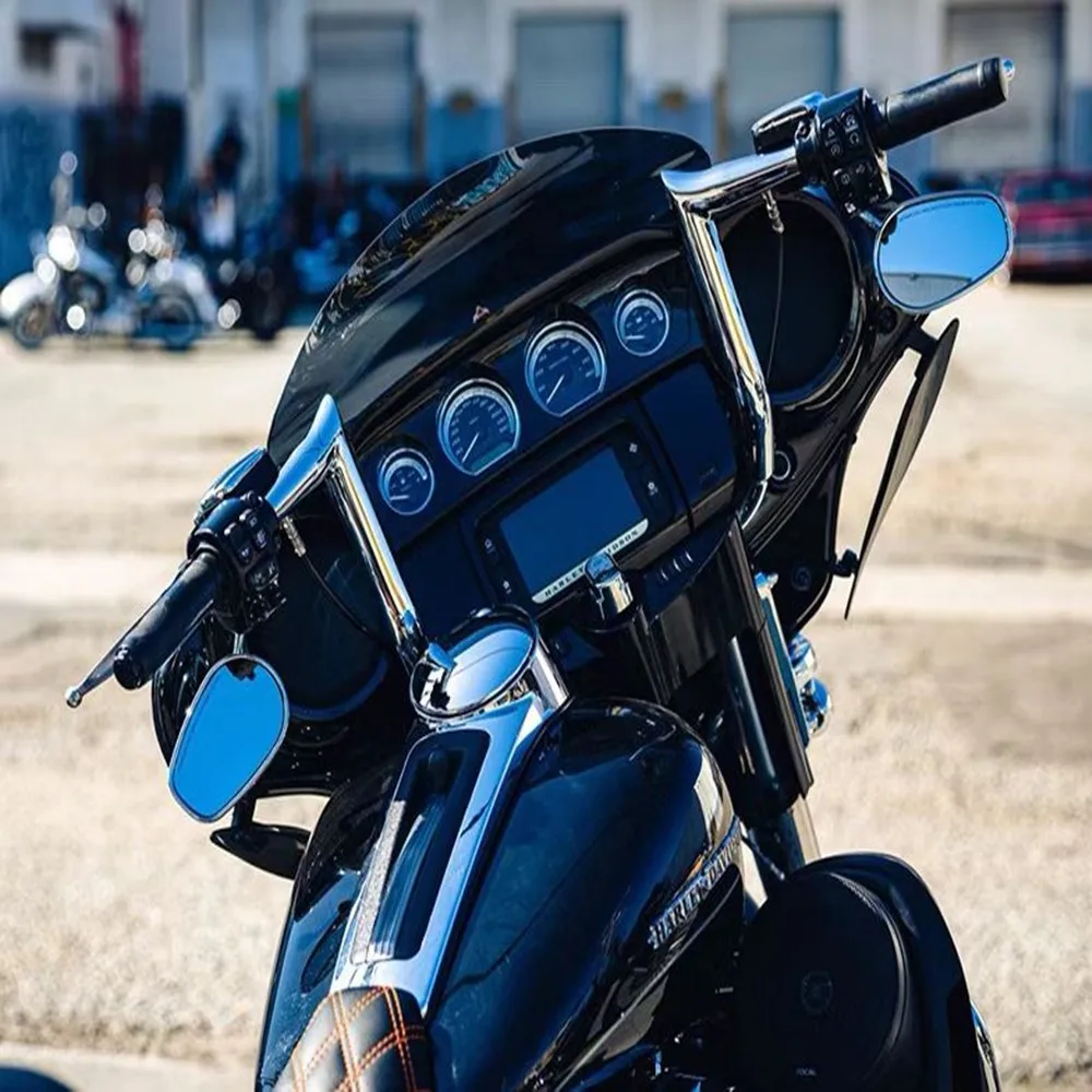12" 14" 16" Rise Black Batwing Fairing Bar Ape Drag Handlebar For Harley Touring Electra CVO Street Glide Road King Trike 98-22
12" 14" 16" Rise Black Batwing Fairing Bar Ape Drag Handlebar For Harley Touring Electra CVO Street Glide Road King Trike 98-22