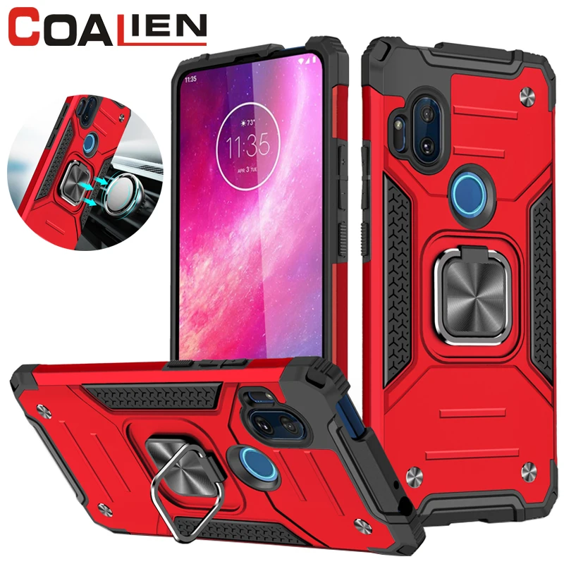 

Shockproof Phone Case For MOTOROLA G Stylus Power G7 G8 G9 Play Plus Armor Ring Cover For MOTO One Macro Hyper Fusion E6S E 2020