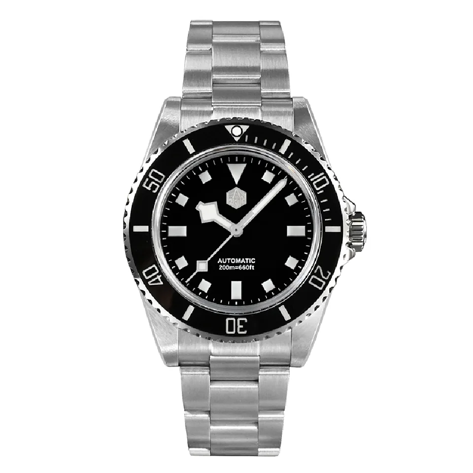 San Martin Men Diver Watch 40mm Luxury Watches Automatic Mechanical Wristwatch Sapphire 200M Waterproof Luminous Ceramic Bezel
San Martin Men Diver Watch 40mm Luxury Watches Automatic Mechanical Wristwatch Sapphire 200M Waterproof Luminous Ceramic Bezel
