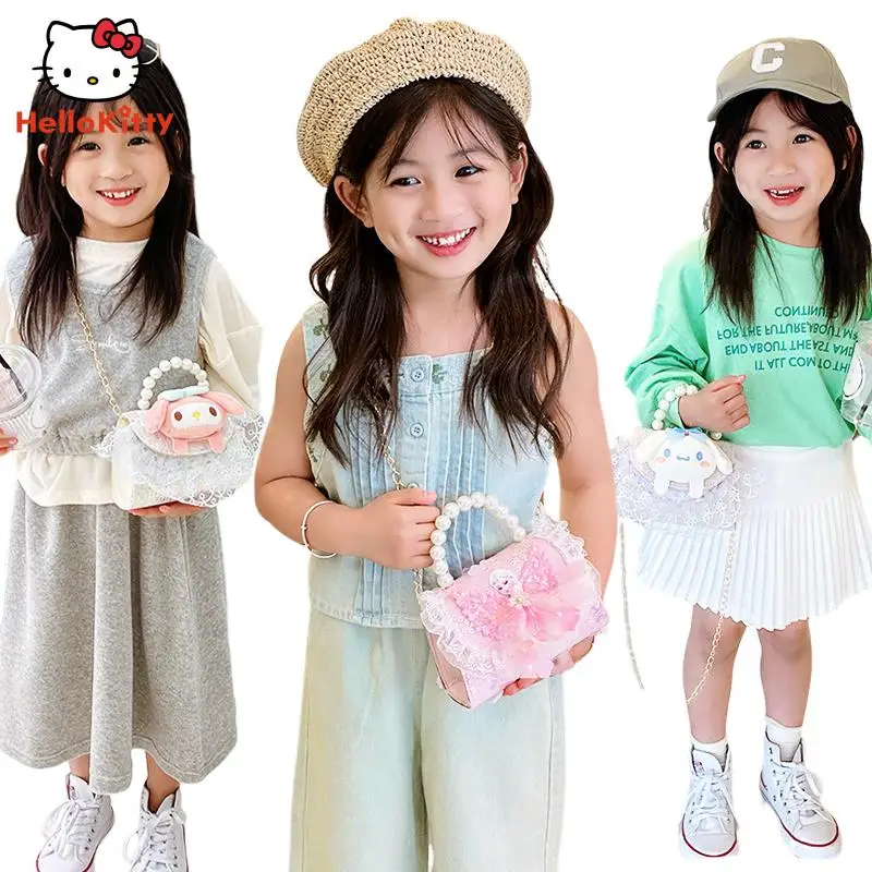 Kawaii Sanrio Children Mini Shoulder Bags Anime Hellokitty Kuromi Cinnamoroll Cartoon Girl Princess Handbag Pearl Small Bag Gift
Kawaii Sanrio Children Mini Shoulder Bags Anime Hellokitty Kuromi Cinnamoroll Cartoon Girl Princess Handbag Pearl Small Bag Gift