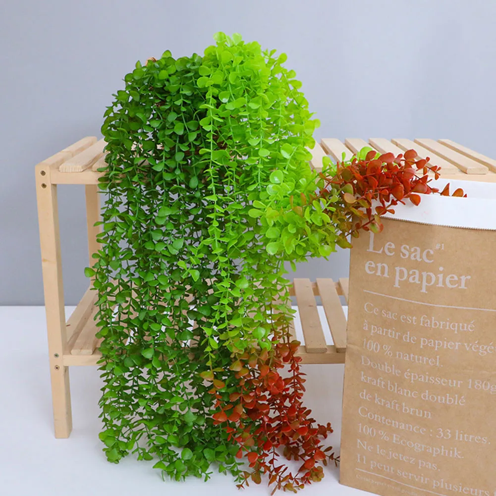 Simulation Eucalyptus Grass Green Plant Artificial Ivy Vine Leaves Fake Flower Wall Hanging Wedding Household Garden Decor Plant
Simulation Eucalyptus Grass Green Plant Artificial Ivy Vine Leaves Fake Flower Wall Hanging Wedding Household Garden Decor Plant