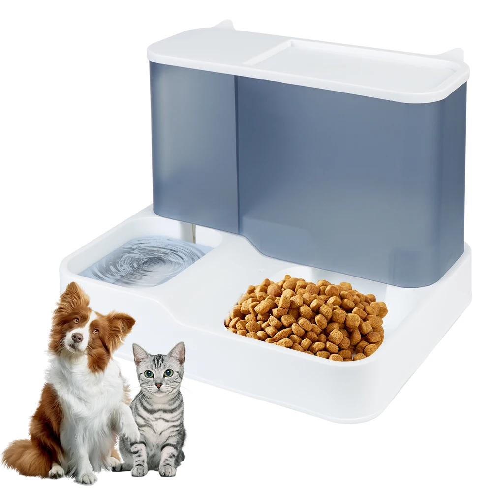 

Pet Automatic Feeder Large Capacity Drinking Bowl Kitten Puppy Feeding Waterer 1L Pet Product Dog Cat Food Bowl