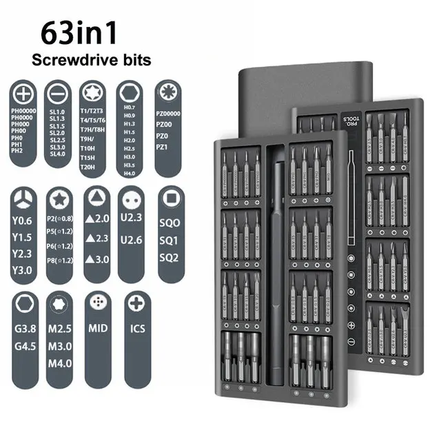 Screwdriver Set Magnetic Screwdriver Set Drill Bit Precision Screwdriver For Various Electronic Products Small Portable
Screwdriver Set Magnetic Screwdriver Set Drill Bit Precision Screwdriver For Various Electronic Products Small Portable