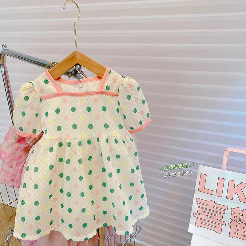 2022 Summer Girls Puff Sleeve Polka Dot Print Princess Party Pleated Children Kids Tutu Casual Dress Vestidos
2022 Summer Girls Puff Sleeve Polka Dot Print Princess Party Pleated Children Kids Tutu Casual Dress Vestidos