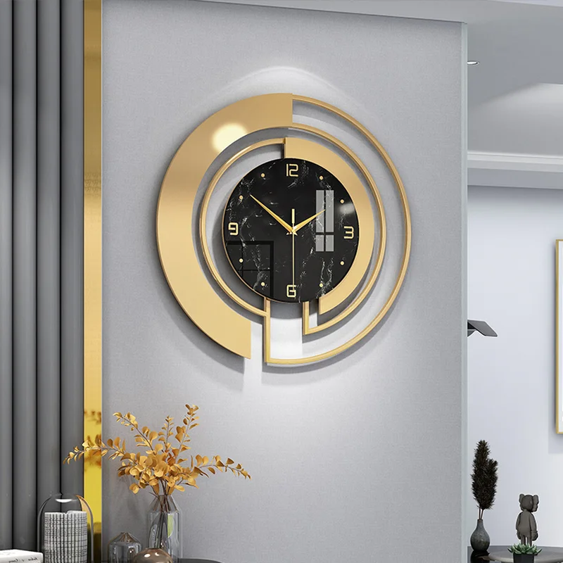 Gold Luxury Wall Clock Modern Design Metal Art Silent Clocks Hanging Watch Living Room Round Wall Clock Home Decor Reloj De Pare
Gold Luxury Wall Clock Modern Design Metal Art Silent Clocks Hanging Watch Living Room Round Wall Clock Home Decor Reloj De Pare