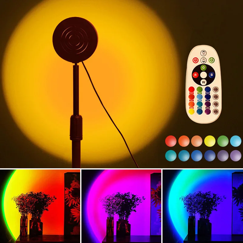 Sunset Lamp Rainbow Projector Night Lights LED Atmosphere Light USB Bedside Table Lamp Valentines Day Gift Lamps Bedroom Coffee
Sunset Lamp Rainbow Projector Night Lights LED Atmosphere Light USB Bedside Table Lamp Valentines Day Gift Lamps Bedroom Coffee