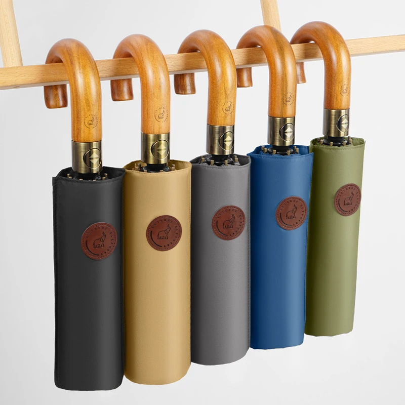 Luxury Wooden Umbrella for Men Women Business Fully Automatic Umbrella Windproof Strong Outdoor Big Rain Umbrellas
Luxury Wooden Umbrella for Men Women Business Fully Automatic Umbrella Windproof Strong Outdoor Big Rain Umbrellas