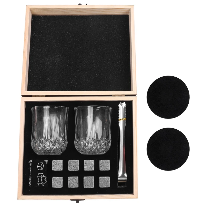 Whiskey Glass Set With Rustic Wooden Crate, 8 Granite Whiskey Rocks Chilling Stones, 10Oz Whiskey Glasses, Man's Gift
Whiskey Glass Set With Rustic Wooden Crate, 8 Granite Whiskey Rocks Chilling Stones, 10Oz Whiskey Glasses, Man's Gift
