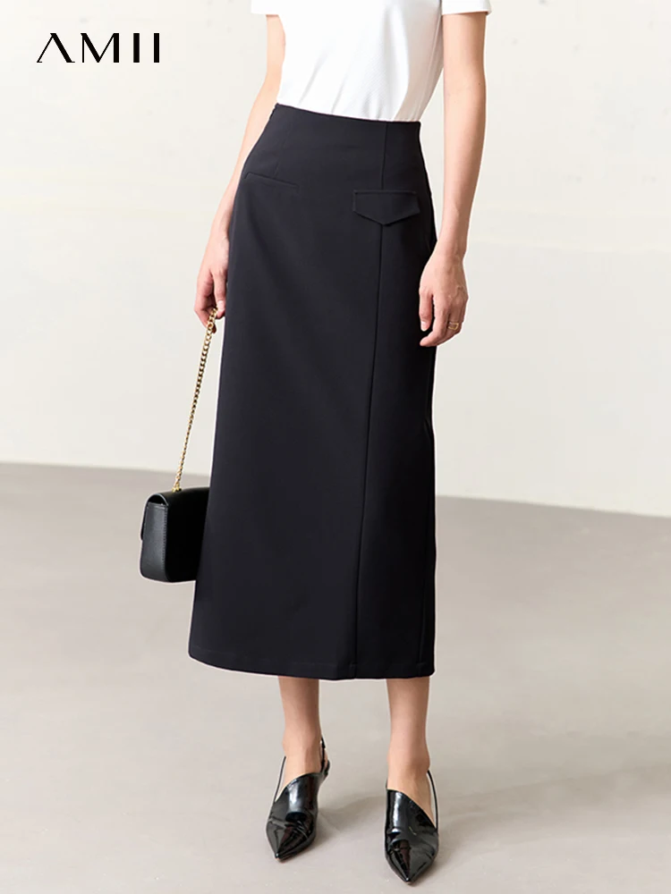 AMII Minimalism Women Black Skirts 2023 Summer New A-line Office Lady Straight Elastic High Waist Elegant Long Skirt 12342392
AMII Minimalism Women Black Skirts 2023 Summer New A-line Office Lady Straight Elastic High Waist Elegant Long Skirt 12342392
