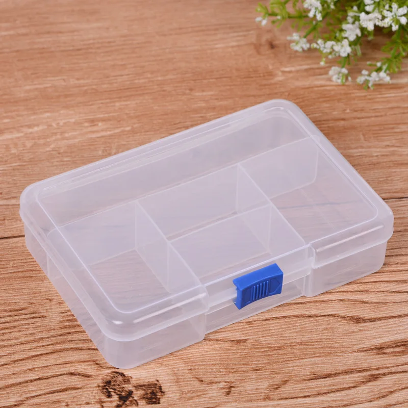 5Grids Cover Dustproof Storage Box PP For Sundries Multipurpose Buckle Type Transparent 
5Grids Cover Dustproof Storage Box PP For Sundries Multipurpose Buckle Type Transparent