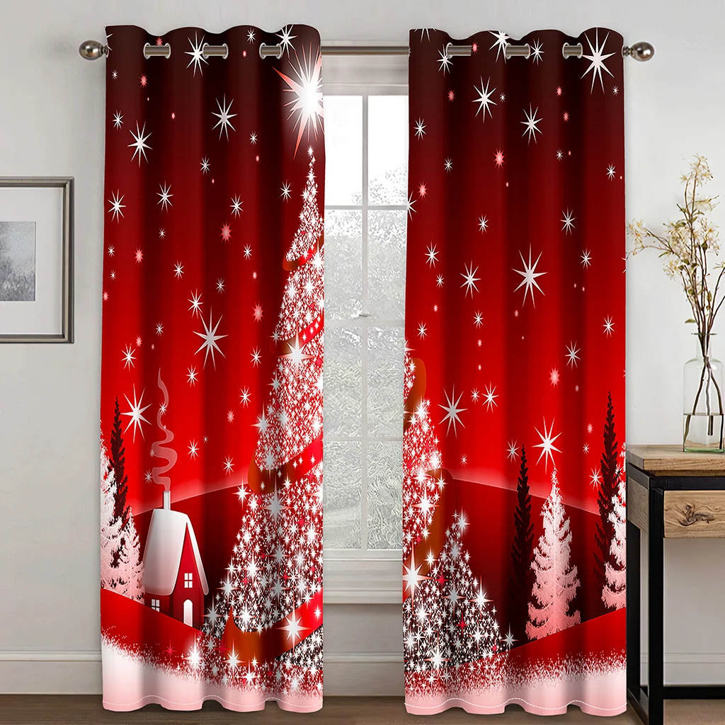3D Print Merry Christmas Red Snowman Santa Claus Thin Shading Window Curtain for Bedroom Living Room Window Grommet Hook Decor
3D Print Merry Christmas Red Snowman Santa Claus Thin Shading Window Curtain for Bedroom Living Room Window Grommet Hook Decor