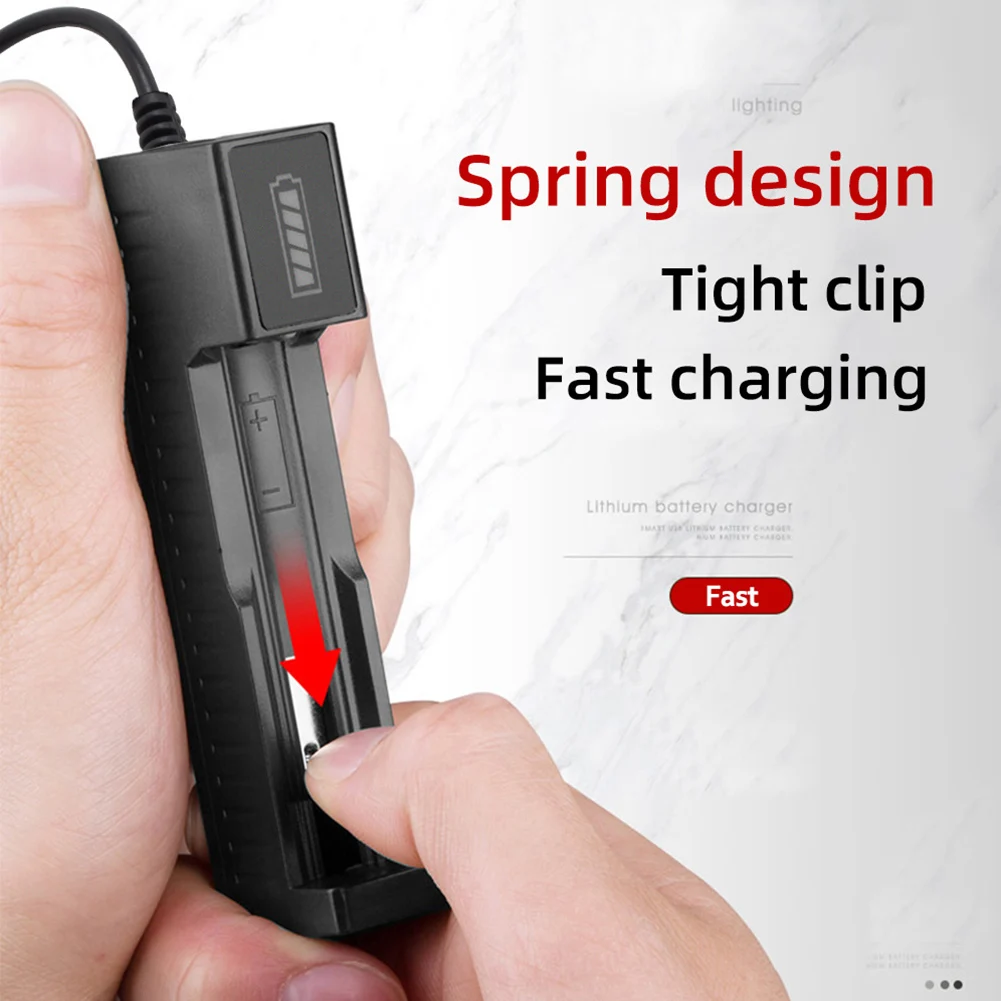 Single Slots Battery Charger 3.7V Rechargeable Intelligent USB Charger With LED Indicator For 1634O 1044O 1450O 1865O 2665O
Single Slots Battery Charger 3.7V Rechargeable Intelligent USB Charger With LED Indicator For 1634O 1044O 1450O 1865O 2665O