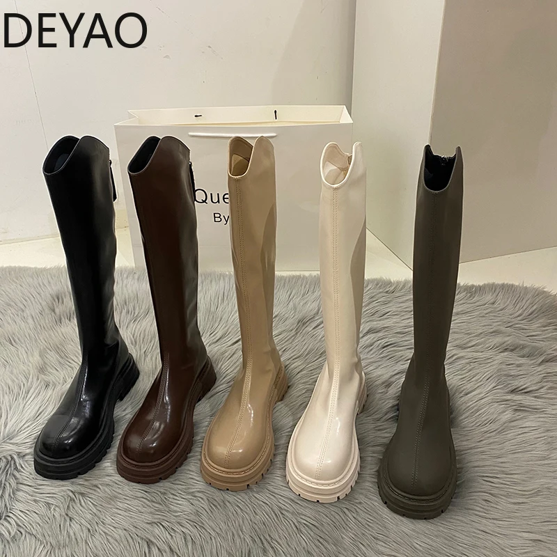 2022 Winter Women Long Boots High Quality Soft Leather Platform Flats Ladies Knight Boots Casual Thigh Knee-high Boots
2022 Winter Women Long Boots High Quality Soft Leather Platform Flats Ladies Knight Boots Casual Thigh Knee-high Boots