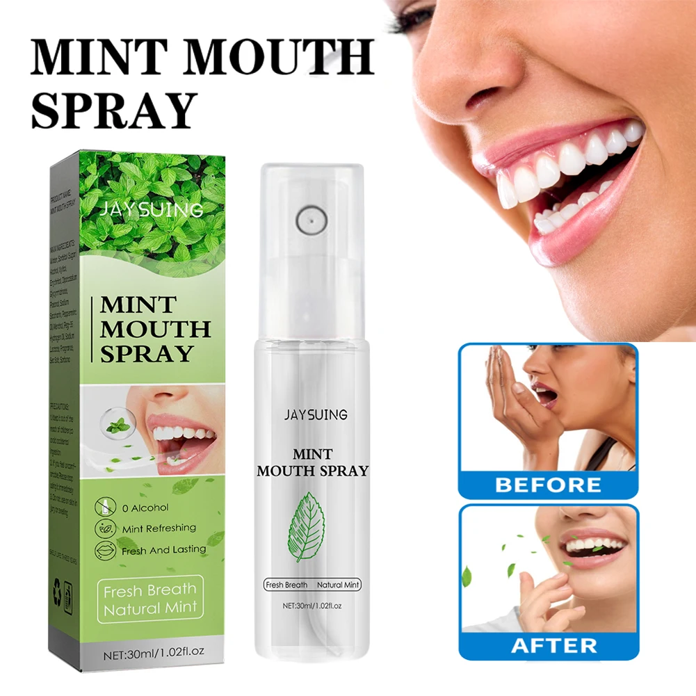 30ml Mint Breath Freshener Mouth Spray Remove Smoke Smell Bad Breath Fresh Breath Portable Mouth Freshener Oral Treatment Spray
30ml Mint Breath Freshener Mouth Spray Remove Smoke Smell Bad Breath Fresh Breath Portable Mouth Freshener Oral Treatment Spray