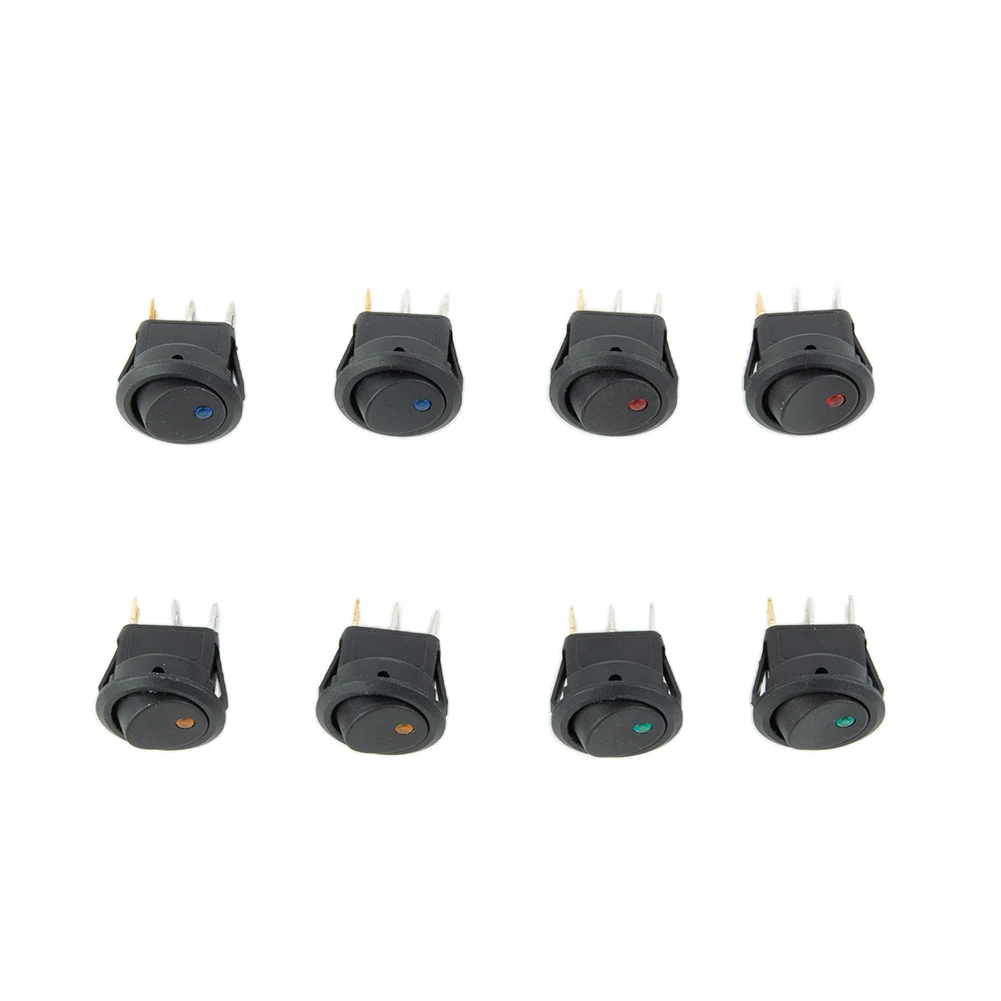 

Auto accessories Boat tool Toggle Controls 8pcs Boat Switches ON/OFF Car Boat 2 poles Switches 3 pins Button SPST