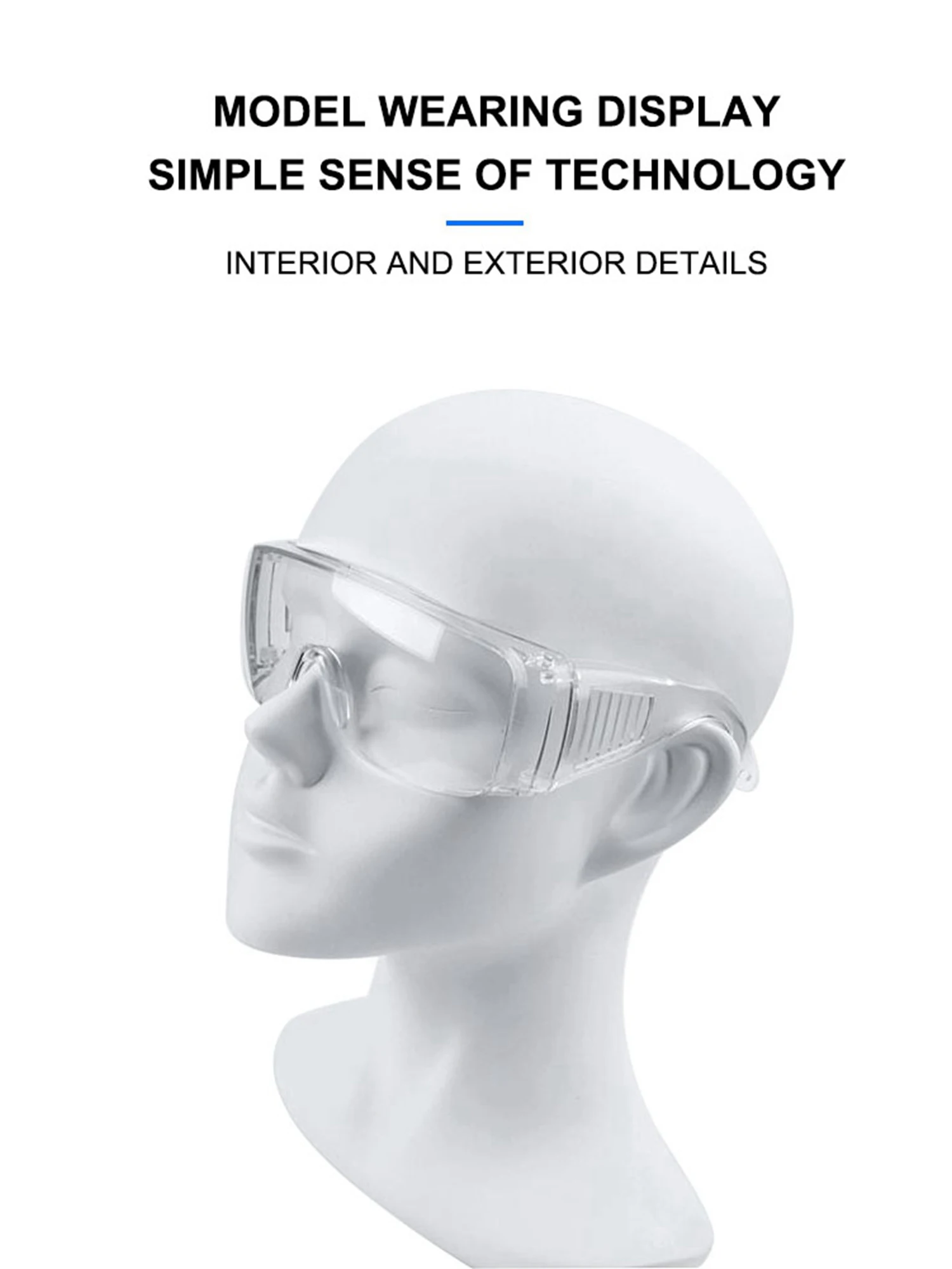 

HD-очки с прозрачными линзами для рабочего места, для строительства, лабораторной химии, индивидуального или профессионального использован...
