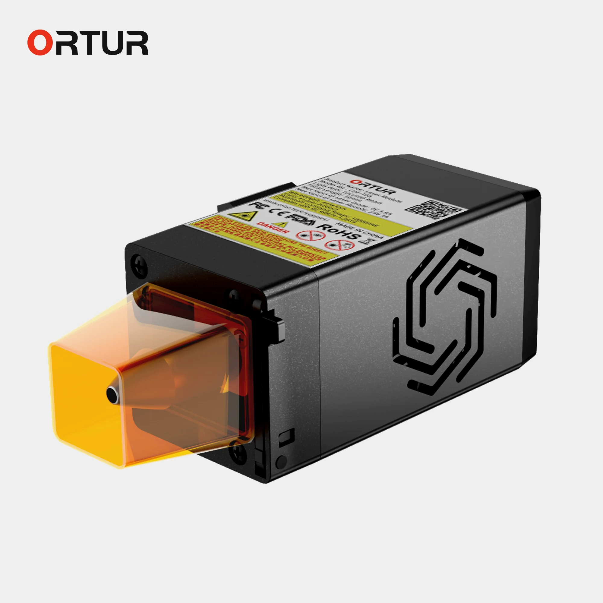 

ORTUR LU2-10A 10W Engraving Laser Module Air Assist Double Ultra-Fine Compressed Spot for Wood Acrylic Cutting 30mm Fixed Focus