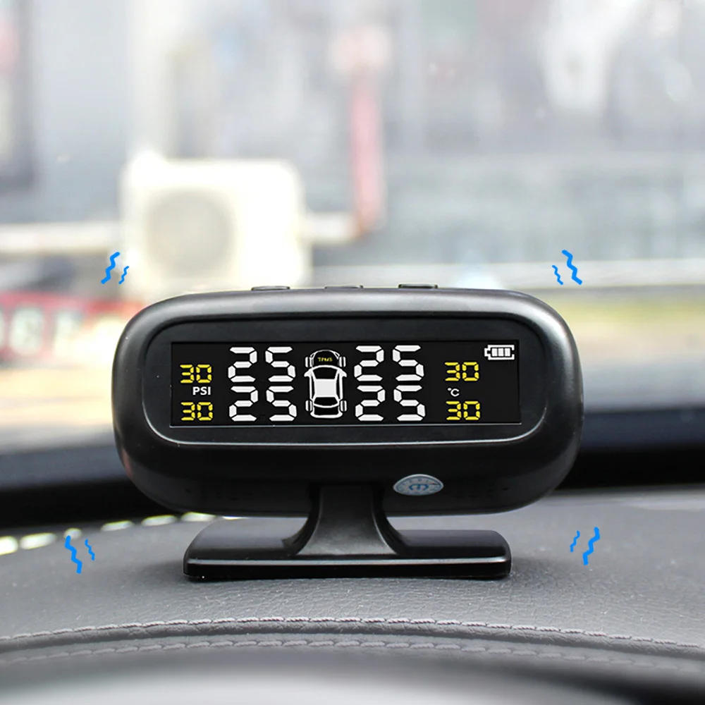 Solar TPMS Tire Pressure Monitoring System Car Tyre Pressure Monitor With 4 External Sensors Temperature Warning Fuel Save
Solar TPMS Tire Pressure Monitoring System Car Tyre Pressure Monitor With 4 External Sensors Temperature Warning Fuel Save