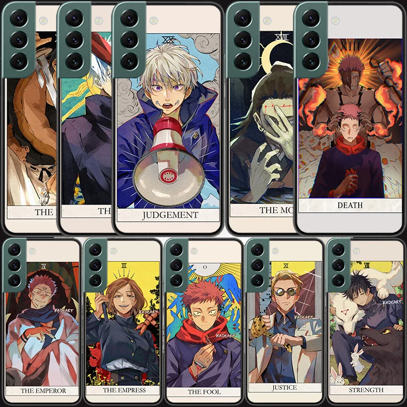 Comic Jujutsu Kaisen Tarot Phone For Samsung Galaxy S20 FE S21 Plus S22 Ultra Case S10 Lite S9 S8 S7 Edge F52 F62 Cover Silicone
Comic Jujutsu Kaisen Tarot Phone For Samsung Galaxy S20 FE S21 Plus S22 Ultra Case S10 Lite S9 S8 S7 Edge F52 F62 Cover Silicone