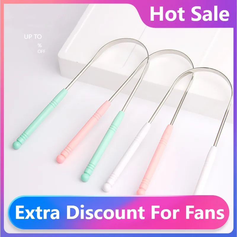 New Stainless Steel Tongue Scraper OralTongue Toothbrush Oral Hygiene High Quality Tounge Scraper Tongue Cleaner Brush
New Stainless Steel Tongue Scraper OralTongue Toothbrush Oral Hygiene High Quality Tounge Scraper Tongue Cleaner Brush
