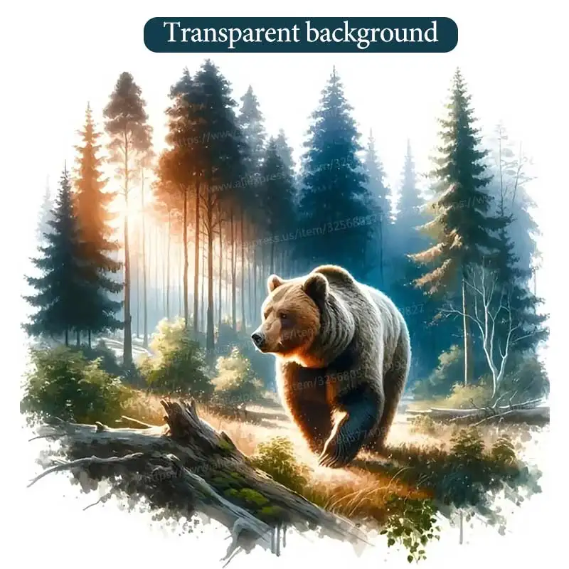 Настенная виниловая наклейка "Волк Медведь Орел Лиса Лесная сцена"
Настенная виниловая наклейка "Волк Медведь Орел Лиса Лесная сцена"