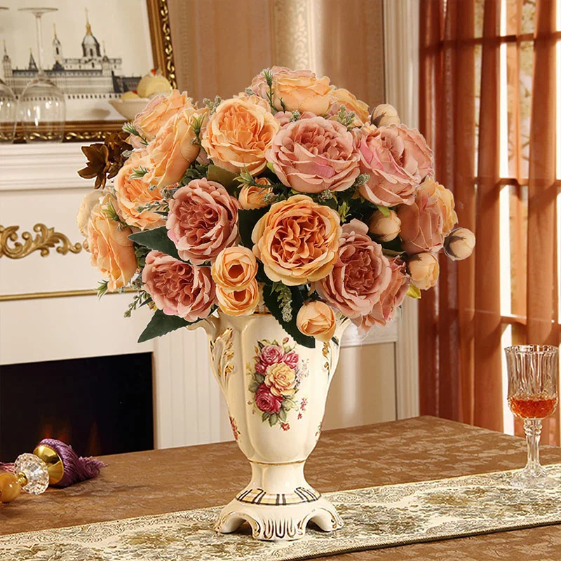 1 Bunch Artificial Peony Flowers Wedding Party Roses Fake Flowers Bouquet Home Decoration Silk Flower Wreath DIY Scrapbooking
1 Bunch Artificial Peony Flowers Wedding Party Roses Fake Flowers Bouquet Home Decoration Silk Flower Wreath DIY Scrapbooking