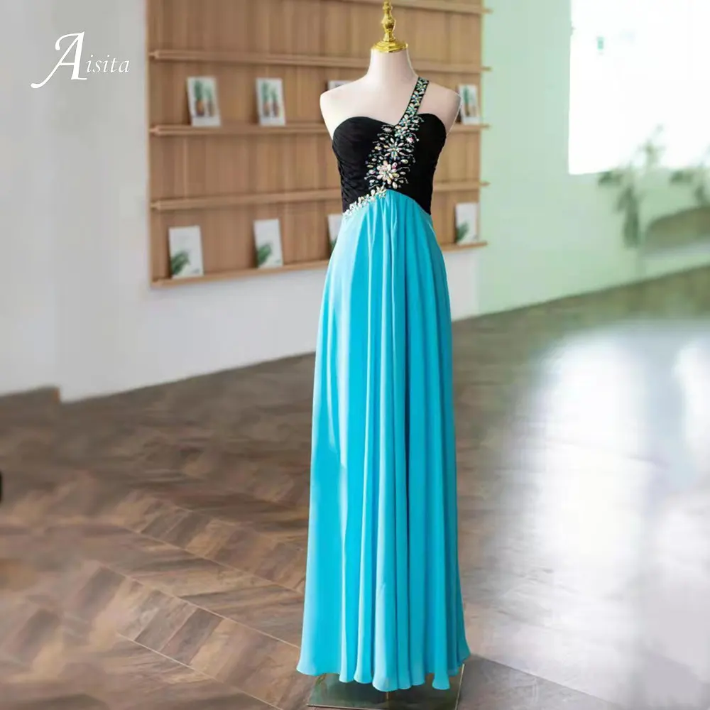 Bohemian Backless Long Evening Dress Robes De Soirée Single Shoulder Prom Party Handmade Custom Vestidos De Fiesta
Bohemian Backless Long Evening Dress Robes De Soirée Single Shoulder Prom Party Handmade Custom Vestidos De Fiesta