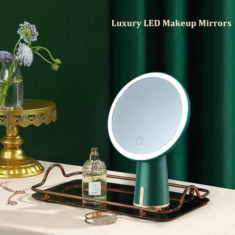 Luxury Household 3 Color LED Light Makeup Mirror Portable Travel USB Rechargeable Lamp Cosmetic Table Desk Light
Luxury Household 3 Color LED Light Makeup Mirror Portable Travel USB Rechargeable Lamp Cosmetic Table Desk Light