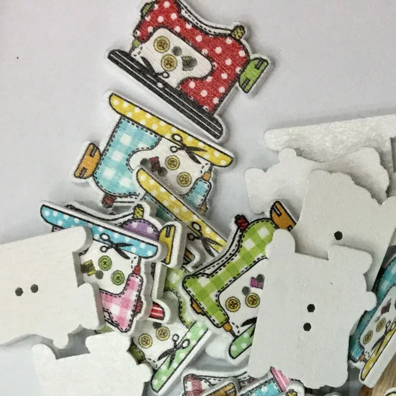 50PCS 26MM 2 Holes Wooden Button Wooden Cartoon Sewing Machine Printed Decoration Accessories Handmade DIY Decorative Buttons
50PCS 26MM 2 Holes Wooden Button Wooden Cartoon Sewing Machine Printed Decoration Accessories Handmade DIY Decorative Buttons