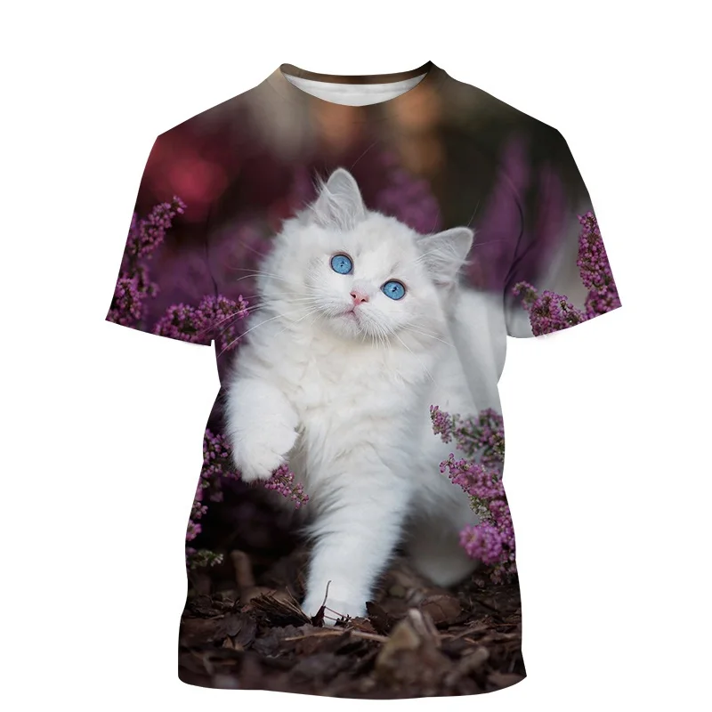 Cat & Flower 3D Print T Shirt Men Women Oversized Loose Casual Short Sleeve Summer Unisex Nature And Animal Style Tees Clothes
Cat & Flower 3D Print T Shirt Men Women Oversized Loose Casual Short Sleeve Summer Unisex Nature And Animal Style Tees Clothes