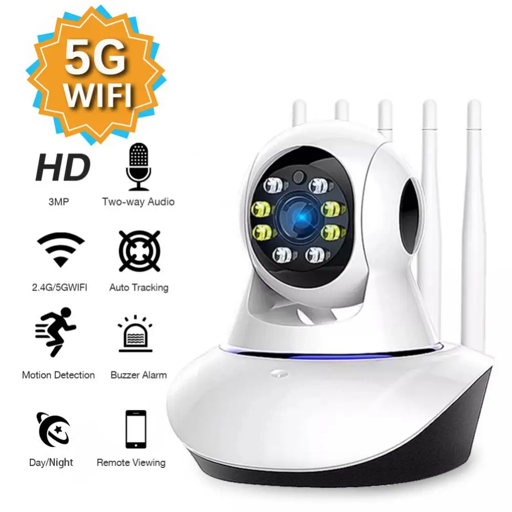 2MP 1080P Wireless IP Camera CCTV 5G WIFI Camera PTZ Security Surveillance Camera Protector Baby Monitor Smart Auto Tracking
2MP 1080P Wireless IP Camera CCTV 5G WIFI Camera PTZ Security Surveillance Camera Protector Baby Monitor Smart Auto Tracking