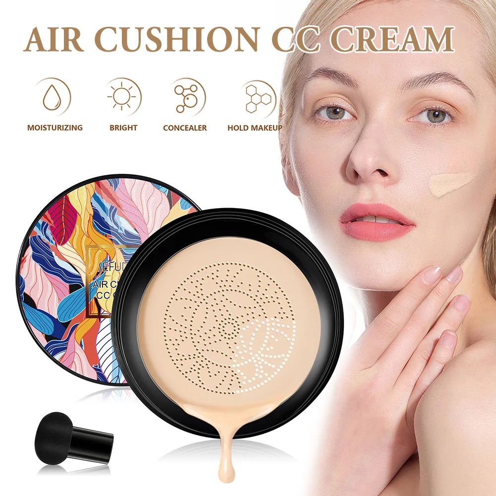 Mushroom Head Air Cushion BB Cream Long Lasting Whitening Concealer Face Moisturizing Foundation Cream Face Makeup Cushion Tool
Mushroom Head Air Cushion BB Cream Long Lasting Whitening Concealer Face Moisturizing Foundation Cream Face Makeup Cushion Tool