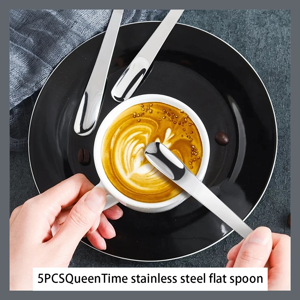 School Office Use Spoons Coffee Milk Spoons 5PCS Coffee Spoon Tea Spoon Creative Tableware Flat Spoons Mix Spoons
School Office Use Spoons Coffee Milk Spoons 5PCS Coffee Spoon Tea Spoon Creative Tableware Flat Spoons Mix Spoons